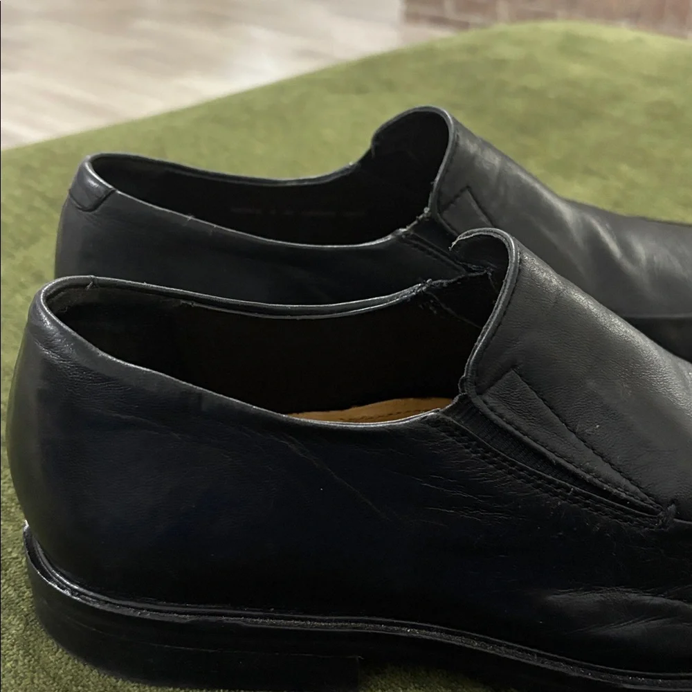 Cole Haan Air Jackson Black‎ Leather Slip On Loafer Shoes Men Size 9